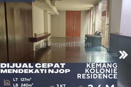 Dijual Rumah Dalam Townhouse Harga Mendekati NJOP di Daerah Kemang Jakarta Selatan