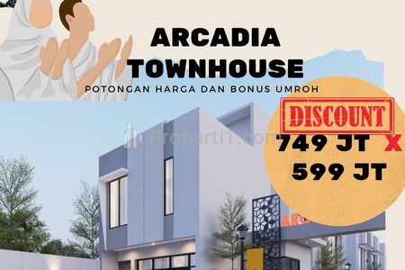 Dijual Rumah Mewah Arcadia Townhouse Bandung Barat, 599 Juta All In, Bonus Umroh!