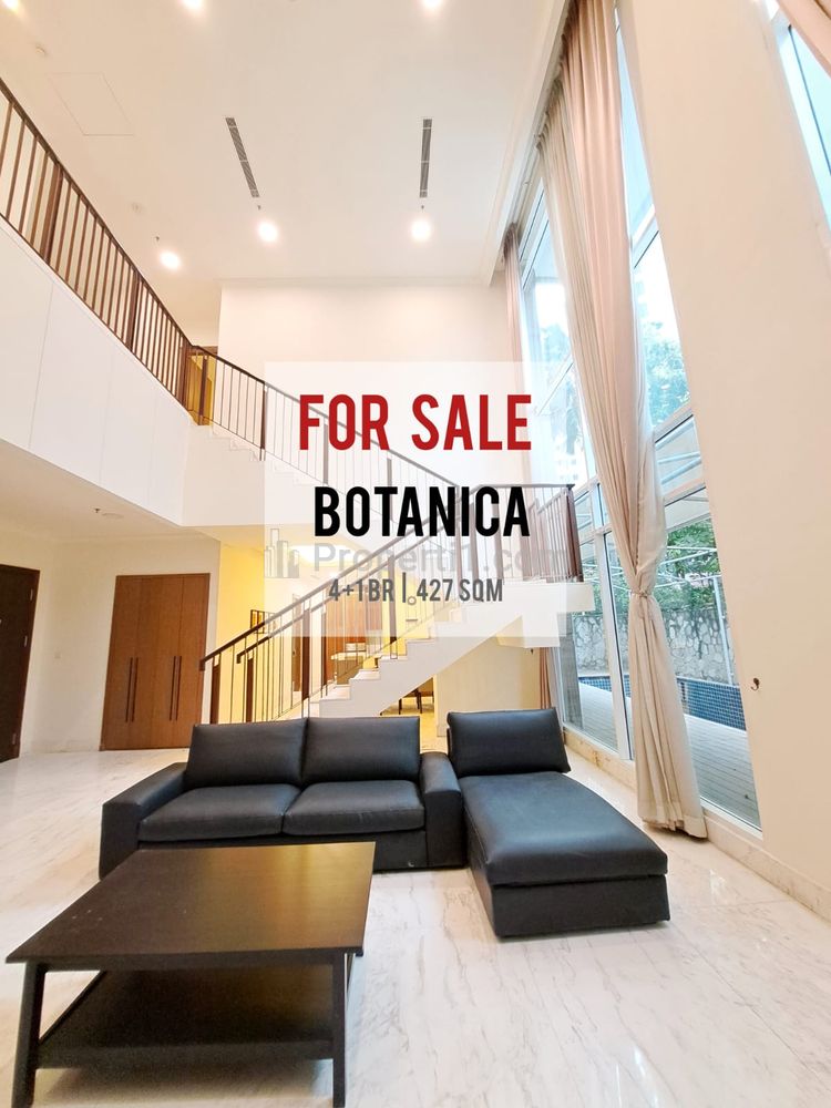 Jual Apartemen Botanica Townhouse 4+1 BR, 2 Storey, Private Pool Garden, Very Limited Unit, The Only One, Direct Owner