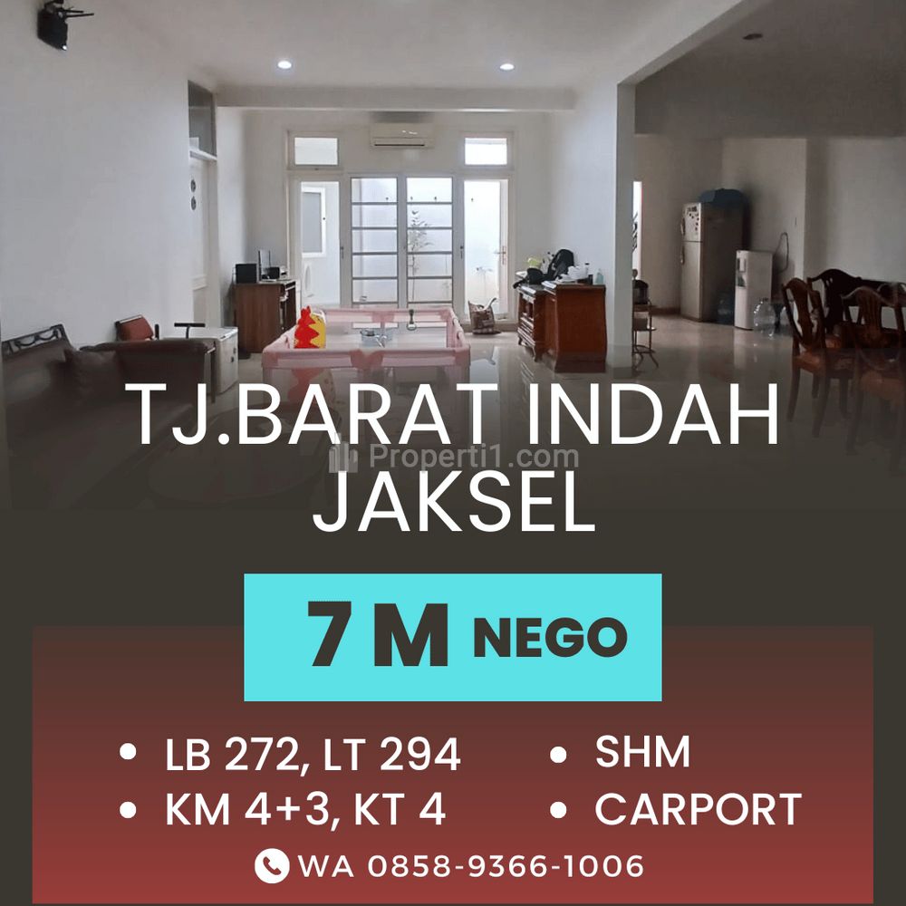 Jual Rumah di Jaksel Jagakarsa Tanjung Barat, Cakep, Dekat ke AEON Mall Tanjung Barat