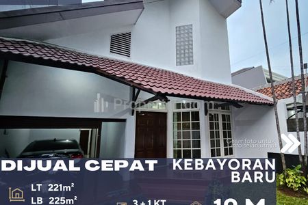 Dijual Rumah Bagus 2 Lantai Area Tenang dan Asri di Daerah Kebayoran Baru Jakarta Selatan