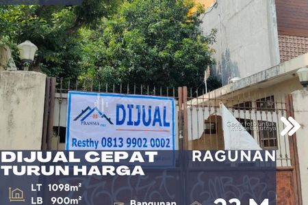 Jual Rumah Ex Kantor Harga Menarik Turun Harga di Ragunan Jakarta Selatan