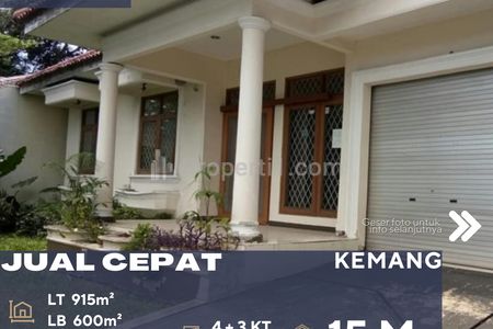 Dijual Rumah Lokasi Strategis Bebas Banjir di Daerah Kemang Jakarta Selatan