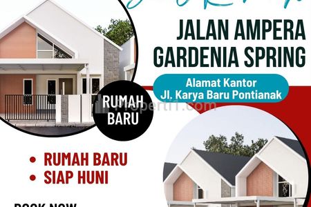 Dijual Cepat Rumah Baru Siap Huni Gardenia Spring Ampera Kota Pontianak