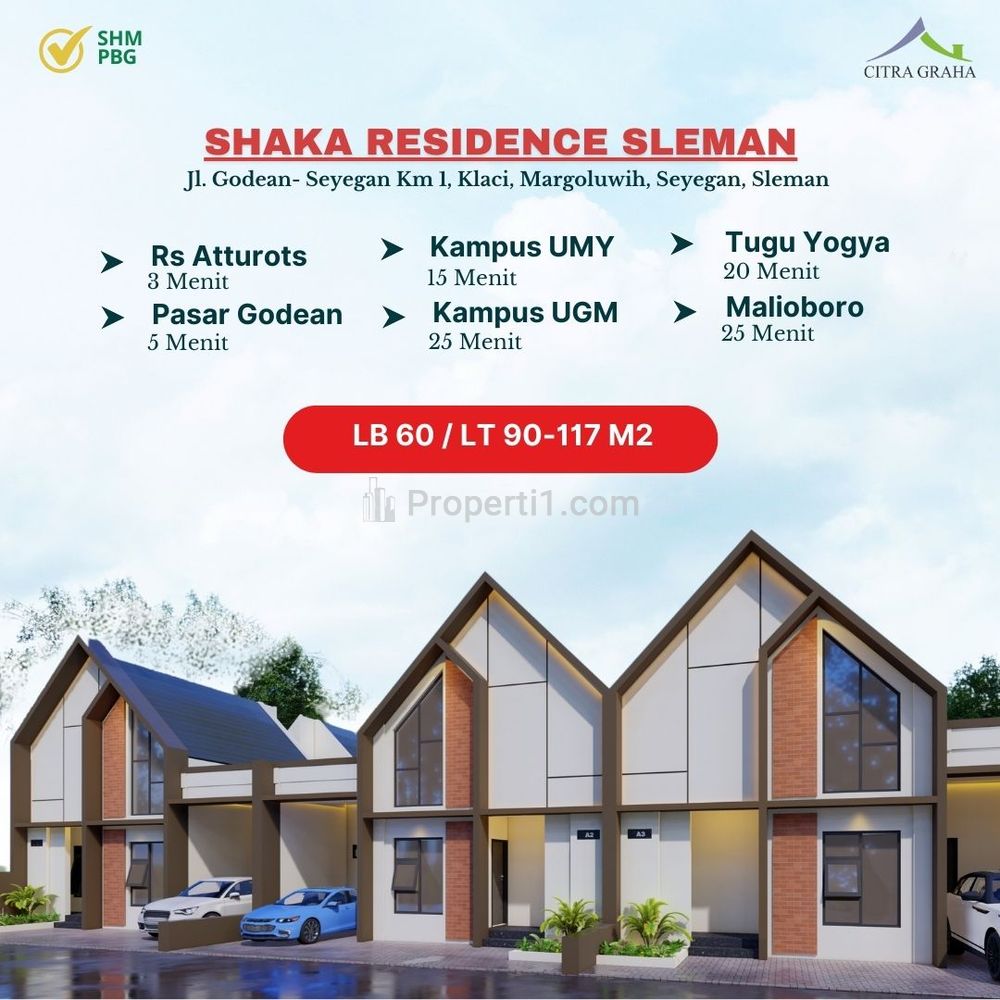 Dijual Rumah Dalam Cluster Skandinavian di Seyegan Sleman, Bisa KPR