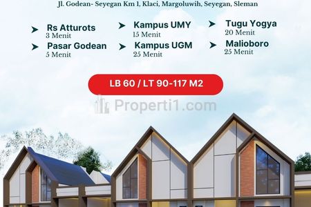 Dijual Rumah Dalam Cluster Skandinavian di Seyegan Sleman, Bisa KPR