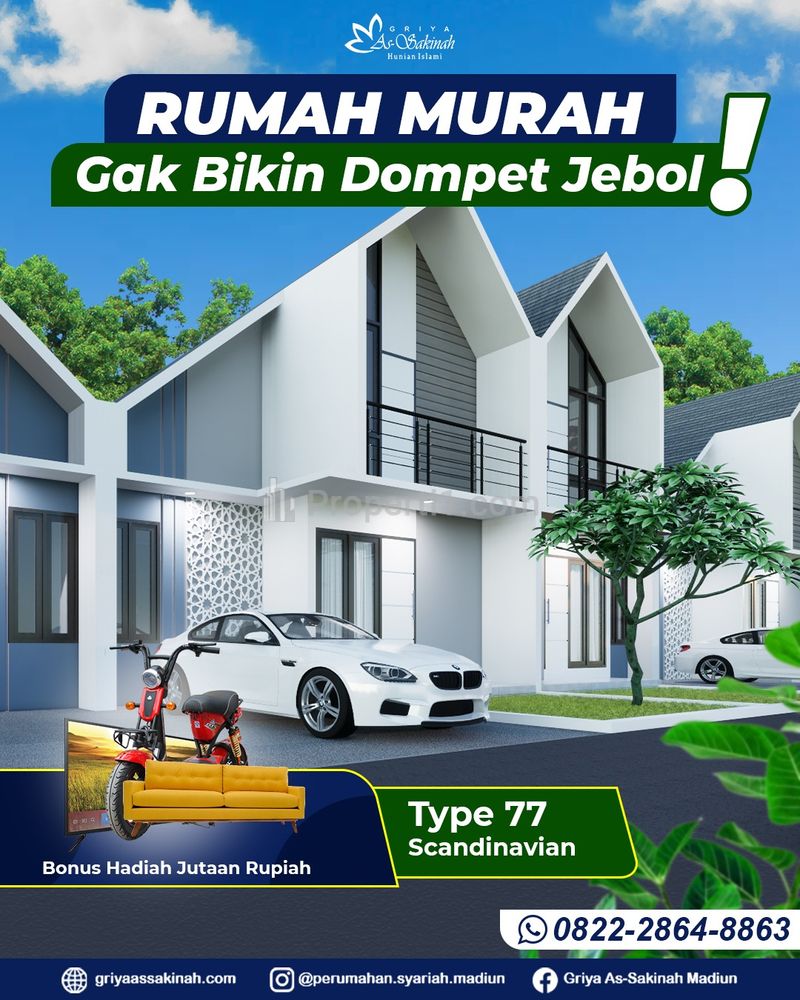 Jual Rumah Syariah Madiun 5 Menit Pabrik Gula Pagotan Legalitas SHM