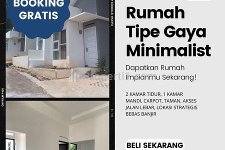 Jual Rumah Strategis Bebas Banjir & Akses Tol Mudah di Cinunuk Cileunyi Bandung