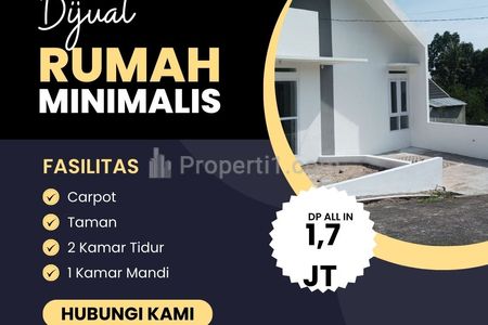 Dijual Rumah di Cileunyi Bandung, 2 Kamar Tidur Akses Jalan Raya & Tol Cuma 7 Menit