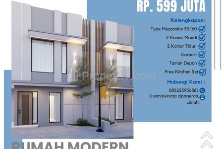 Jual Rumah Mewah Arcadia Townhouse, Akses Mudah ke Alun-alun & Pemkot Cimahi, Free Biaya Pajak