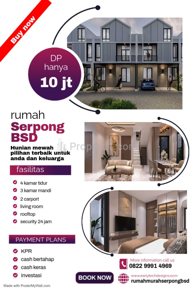 Rumah Mewah Dijual Murah Sudah Free Biaya-biaya di Ciater BSD, Tangerang Selatan