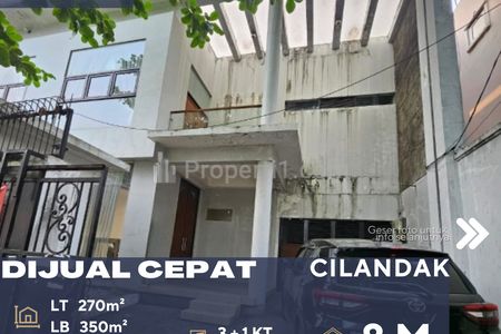 Jual Rumah SHM Kokoh Perlu Direnovasi di Cilandak Jakarta Selatan