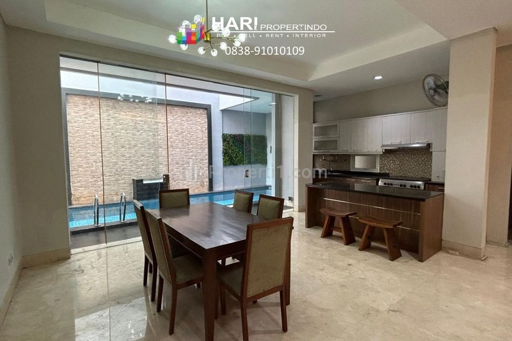 For Rent House at Pondok Indah 6 BR Furnished - Close to Pondok Indah Mall (PIM) Gate Toll MRT Station Shelter Transjakarta Busway - South Jakarta