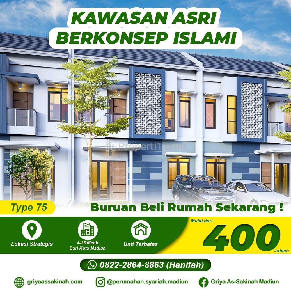 Jual Rumah Syariah Madiun 5 Menit Pasar Pagotan Legalitas Lengkap