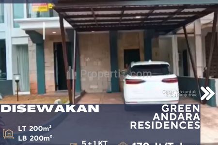 Sewa Rumah Bagus Siap Huni Dalam Komplek Green Andara Residence Pondok Labu Cinere