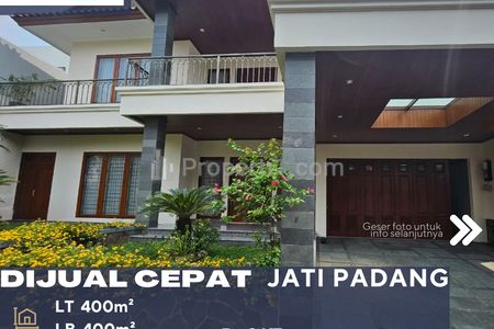 Dijual Rumah Baru Modern Etnik Dalam Cluster Exclusive di Daerah Jati Padang Jakarta Selatan