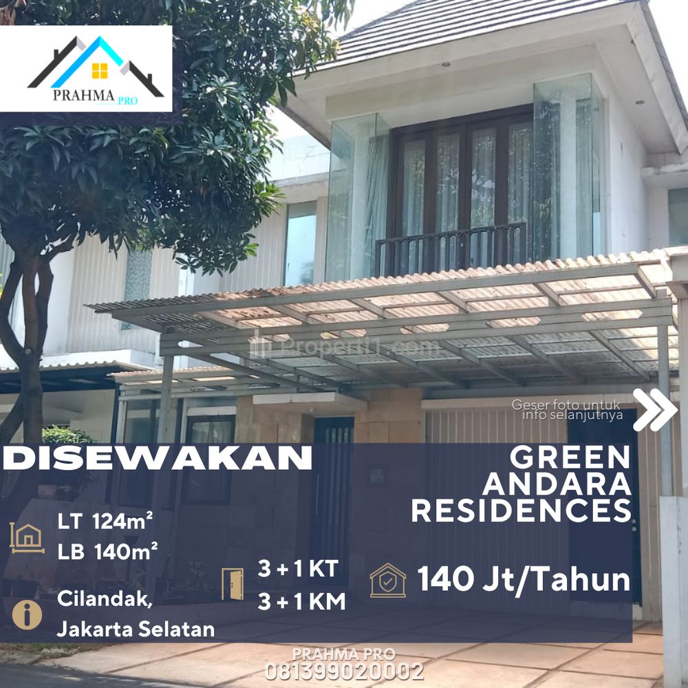 Disewakan Rumah Bagus Dalam Kompleks Area Tenang Siap Huni di Cilandak Jakarta Selatan
