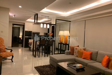 For Rent Apartment Kemang Mansion Strategic Location in South Jakarta – 2+1 Bedroom Fully Furnished