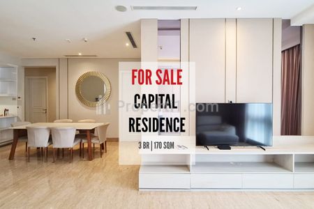 Jual Apartemen Capital Residences, 3BR, 170sqm, Furnished, Bagus, Direct Owner Yani Lim 08174969303