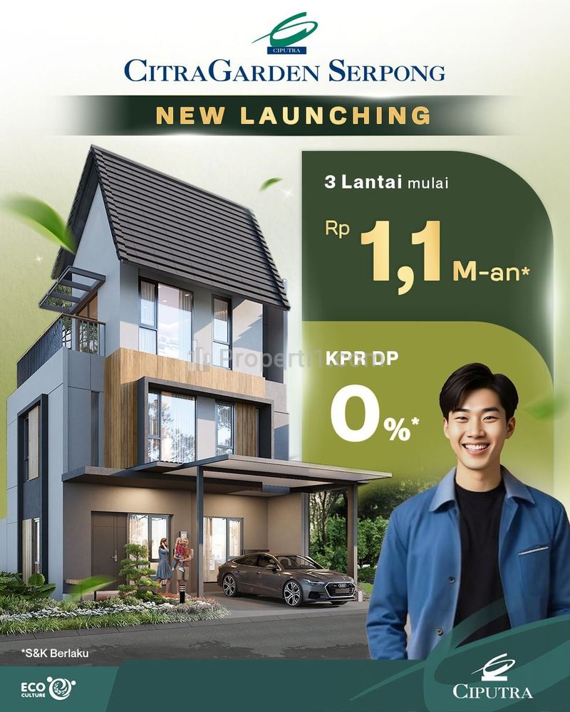 Dijual Rumah 3 Lantai Harga Murah di Elaia Ultimate Tangsel, Dekat BSD City