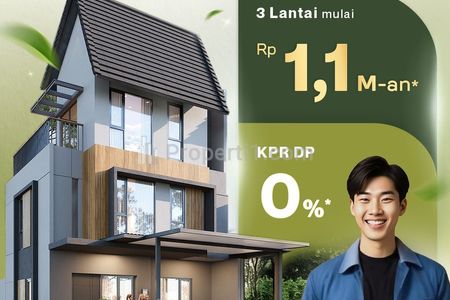 Dijual Rumah 3 Lantai Harga Murah di Elaia Ultimate Tangsel, Dekat BSD City