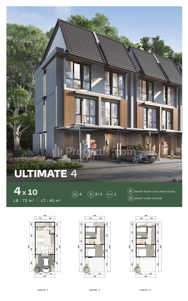 Dijual Rumah 3 Lantai Harga Murah di Elaia Ultimate Tangsel, Dekat BSD City