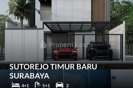 Rumah Dijual Baru Gress Sutorejo Indah Modern Tropical Surabaya