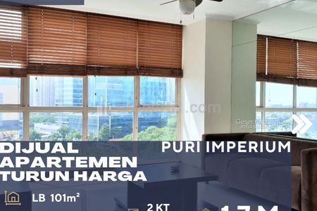 Dijual Apartemen Puri Imperium 2BR Furnish Harga Terjangkau di Menteng Atas Jakarta Selatan