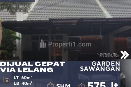 Dijual Cepat Rumah Via Lelang di Garden Sawangan, Bojongsari, Depok