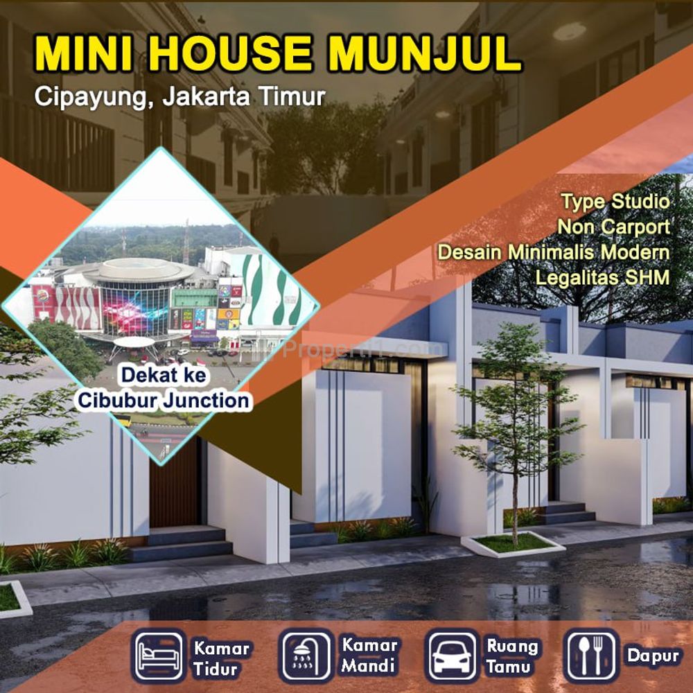 Jual Rumah Cluster Minimalis Dekat Pasar Munjul di Cipayung, Jakarta Timur