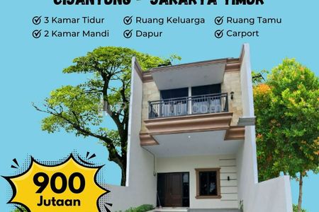 Jual Rumah 2 Lantai di Cijantung Pasar Rebo Jakarta Timur Siap Huni