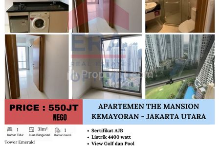 Dijual Apartemen The Mansion Bougenville Kemayoran Jakarta Utara - 1 BR Semi Furnished