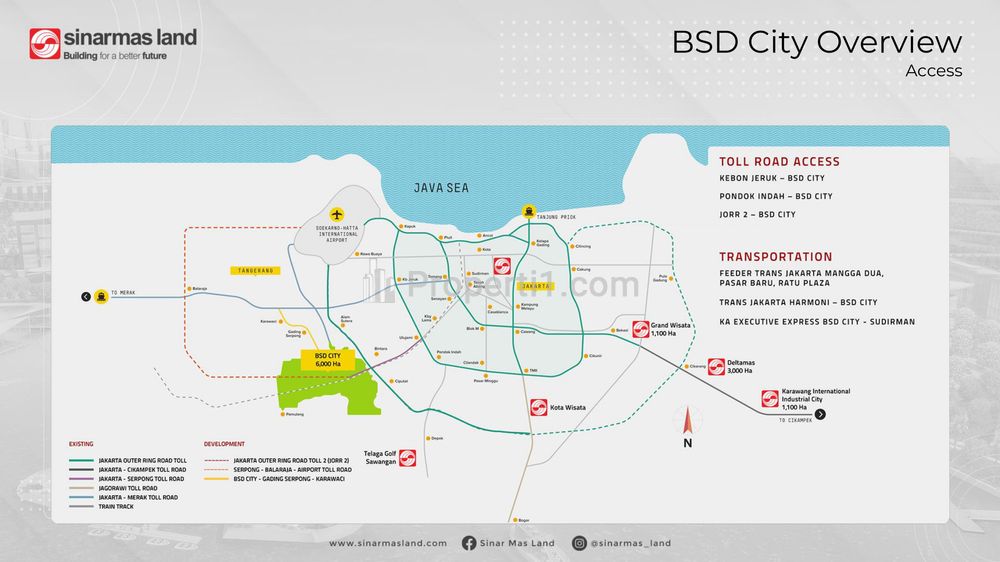 Dijual Tanah Komersil A16 Bebas Banjir di BSD City Tangerang
