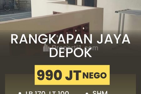 Jual Rumah Depok Pancoran Mas Rangkapan Jaya 3 Lantai Cakep Dekat ke Kampus UI Depok