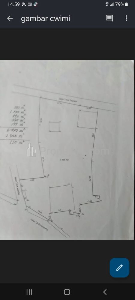 Sewa Tanah SHM Luas 3100 m2 di Jalan TB Simatupang, Zona Komersial, Pasar Minggu, Jakarta Selatan