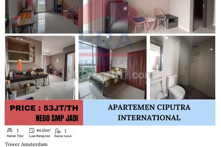 Disewakan Apartemen Ciputra International, Cengkareng, Jakarta Barat - 1 BR Semi Furnished