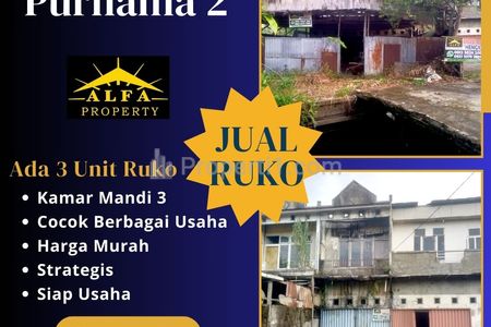 Dijual Ruko Plus Tanah Luas Jalan Utama Purnama Pontianak