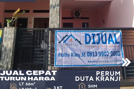 Dijual Cepat dan Murah BU Rumah Bagus 2 Lantai Dekat Stasiun di Daerah Bekasi