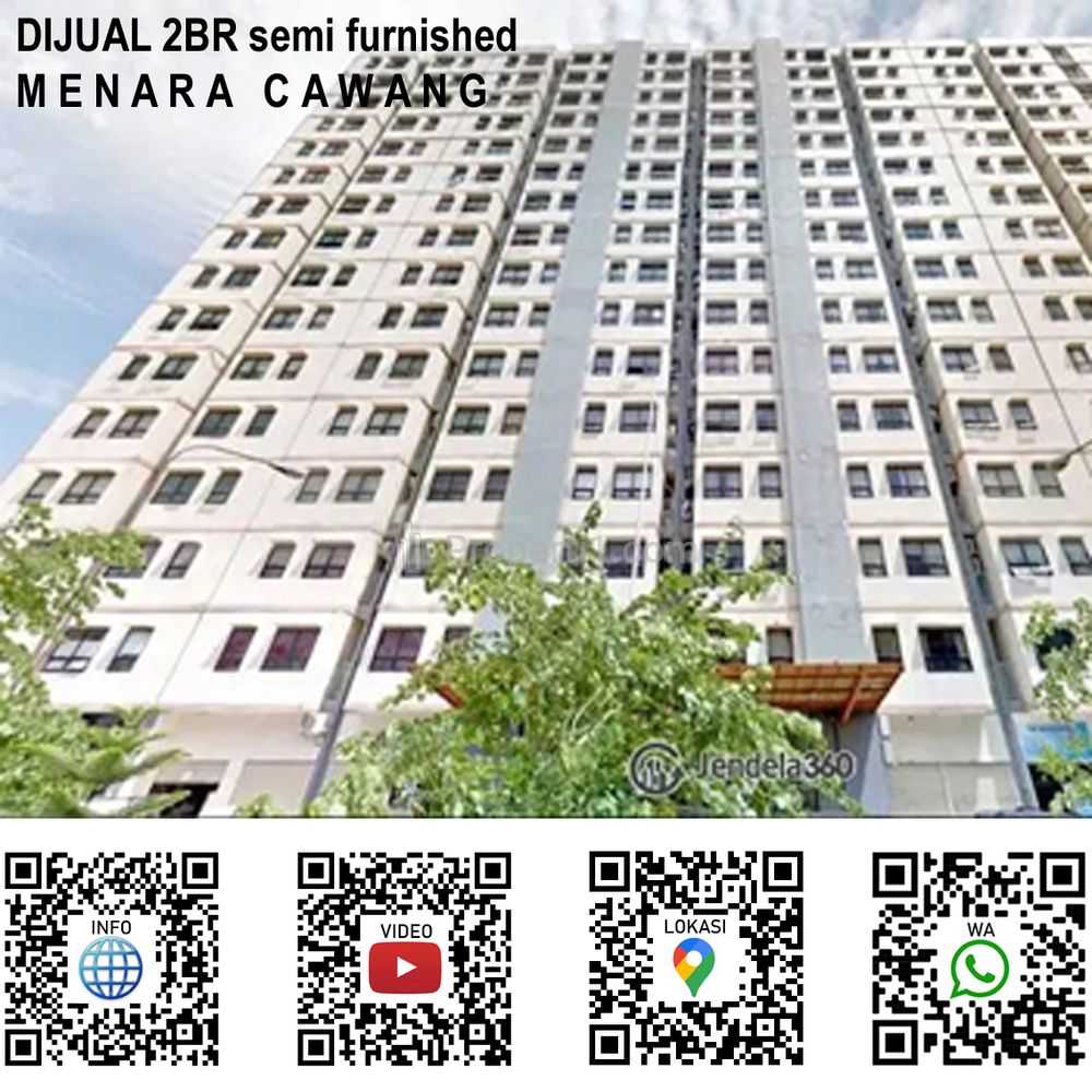 Jual Apartemen Menara Cawang Tower A - 2BR Semi Furnished - Jakarta Timur