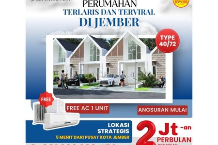 Jual Rumah di Perumahan Jember Subsidi Terlaris Viral Grand Puri Bunga Nirwana Kampus Dan Royal City Icon Pusat Kota