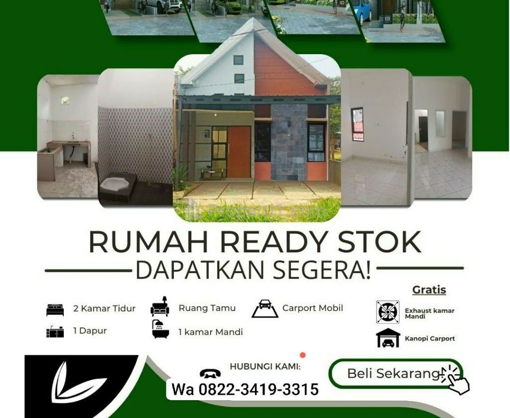 Jual Rumah Modern Minimalis Dalam Perumahan di Setu Bekasi