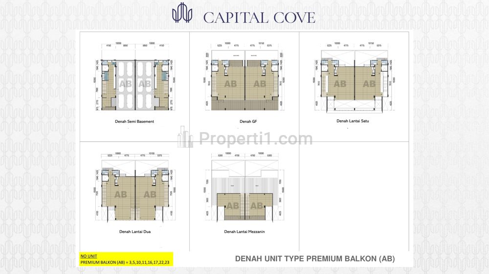 Dijual Ruko Capital Cove Business Loft Hadap Jalan di BSD City Tangerang