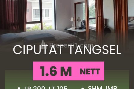 Jual Rumah Tangsel Ciputat Cirendeu Tangsel, 2 Lantai, Dekat Stasiun MRT Lebak Bulus