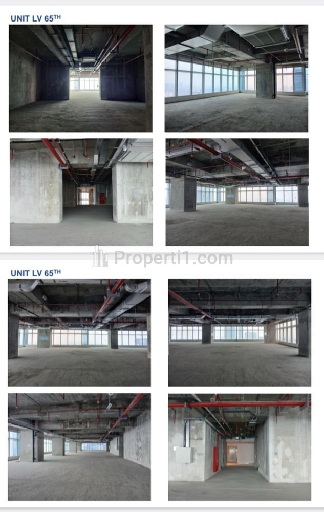 Jual Ruang Kantor, Bangunan Baru, Luminary Tower Lantai 65, Tersedia Berbagai Unit, Kondisi Bare, Thamrin Sudirman, Tanah Abang, Jakarta Pusat