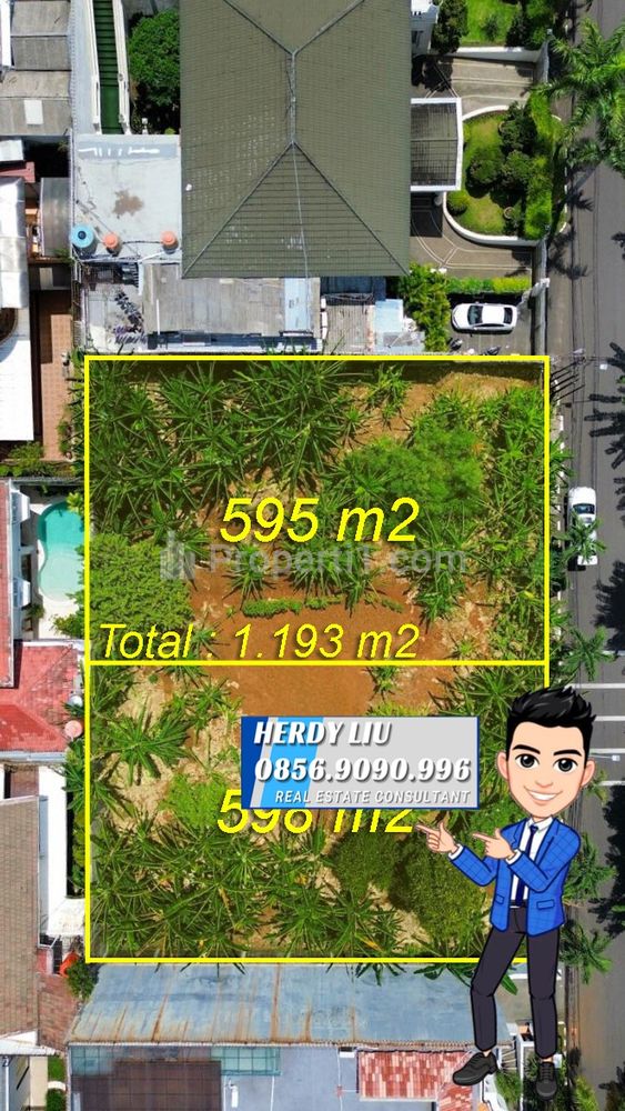 Jual Tanah Kavling Luas 1.193 m2 di Simprug Garden Jakarta Selatan