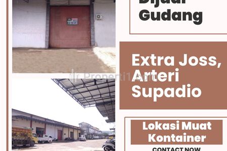 Dijual Gudang Extrajoss di Jalan Arteri Supadio Kota Pontianak, Luas Tanah 336m2, Luas Bangunan 240m2