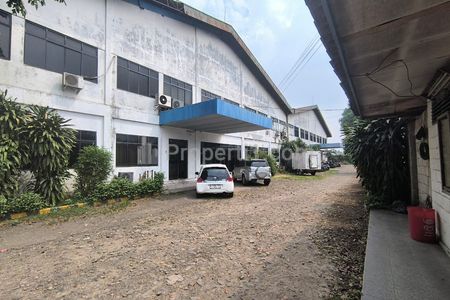 Dijual Pabrik Plastik di Jalan Bosih Raya Wanasari Cibitung Bekasi