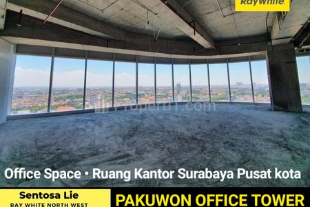 Disewakan Kantor Pakuwon Office Tower Tunjungan Plaza 6 - UNIT CORNER di Surabaya Pusat Kota, Bisnis, Shopping Mall