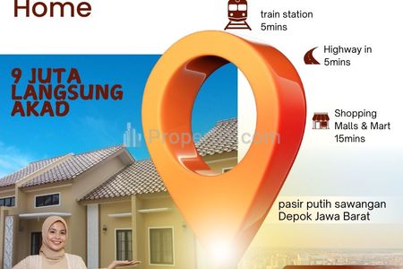 Dijual rumah dekat stasiun Citayam