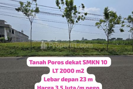 Jual Tanah Strategis 2000 m2 di Telogowaru Malang, Dekat Pasar Gadang